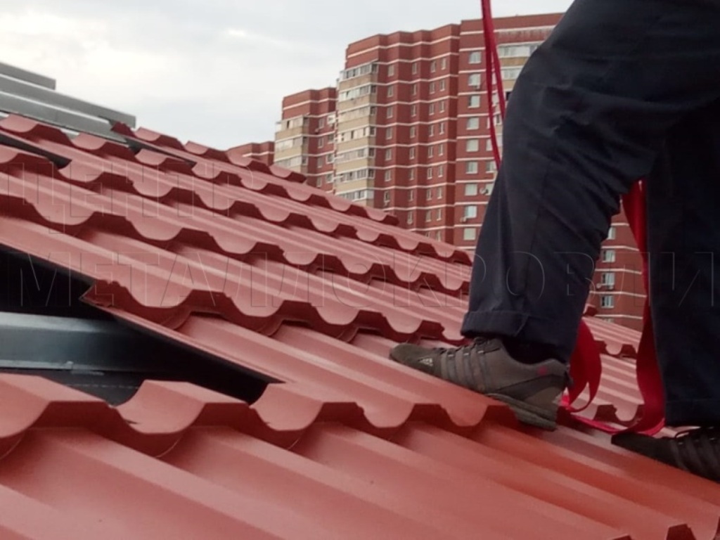 Металлочерепица Геркулес 8004 терракотовый Стальной Бархат от Центра Металлокровли в Бишкеке