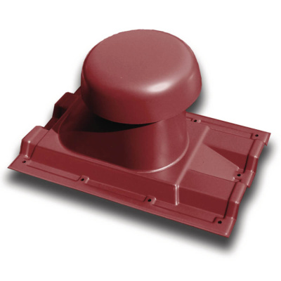 Выход вентиляции кровли универсальный D110-200 для профнастила С-21 красный фото 1