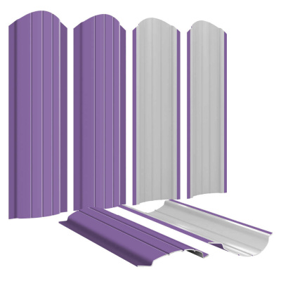 Штакетник Полукруглый RAL 4005 Сиреневый для забора