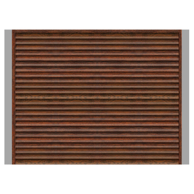 Забор жалюзи ЭКО-Z Античное Дерево 3D Принтек односторонний с металлическими столбами